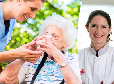 geriatric-nurse-giving-glass-of-water-to-senior-woman-klinisch-geriater-esther-cornege.webp